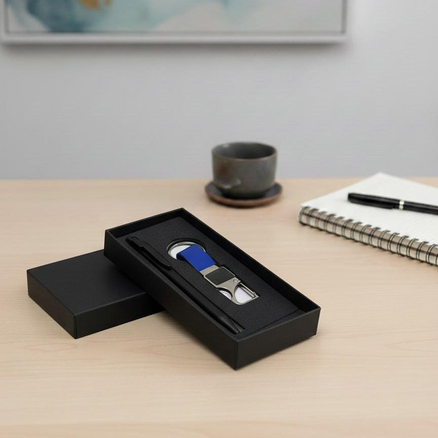 Key Chain and Pen Box - Black