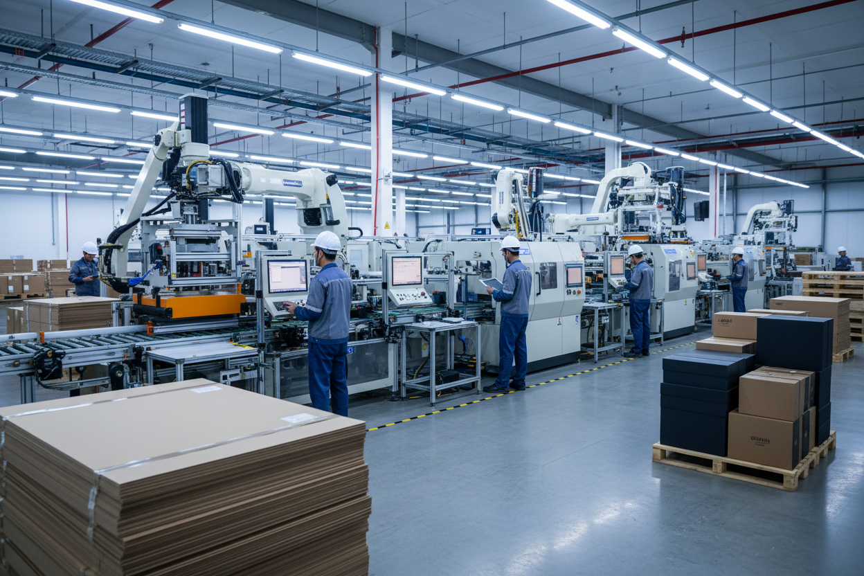 rigid box manufacturing unit 